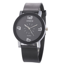 XIMen's Casual Quartz Dial Hour Digital Clock Leather Quartz Wrist Watch Round Case Unique Couple Gift Clock