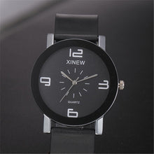 XIMen's Casual Quartz Dial Hour Digital Clock Leather Quartz Wrist Watch Round Case Unique Couple Gift Clock