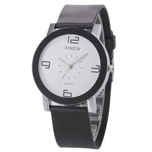 XIMen's Casual Quartz Dial Hour Digital Clock Leather Quartz Wrist Watch Round Case Unique Couple Gift Clock