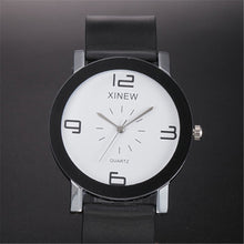 XIMen's Casual Quartz Dial Hour Digital Clock Leather Quartz Wrist Watch Round Case Unique Couple Gift Clock