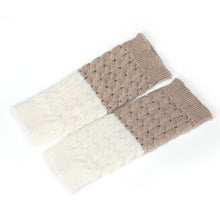 Amazing Patchwork Color Knitted Leg Warmers for Women Boot Socks Cover for Girl Women