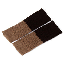 Amazing Patchwork Color Knitted Leg Warmers for Women Boot Socks Cover for Girl Women