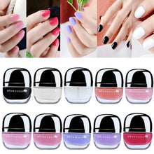 Charming Women Sweet Girl Color Long Lasting Liquid Manicure Soak-off lacquer Nail Art Tape Magic Nail Polish finger