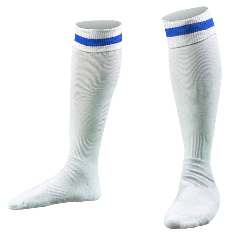 Men Striped Long Socks lacrosse Knee High Socks solid color thick