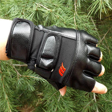 Men Tactical Gloves Men's Outdoor Sport Bicycle Fitness Gloves MittsHalf Finger Leather Gloves Mittens