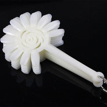 10pc Natural 12 Color Women Ladies False Nail Art Tips Sticks Polish Display Fan Salon Makeup Tools