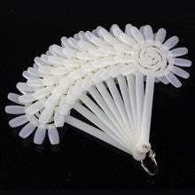 10pc Natural 12 Color Women Ladies False Nail Art Tips Sticks Polish Display Fan Salon Makeup Tools