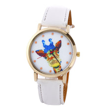 Women Deer Pattern Fashion PU Leather Band Analog Quartz Vogue Wrist Watches Watch