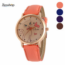 Cartoon Watch Women Fashion Casual Watch Little Cat Pattern Wristwatch Quartz Dress Vogue Watches reloj mujer