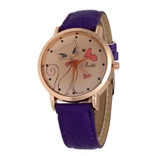 Cartoon Watch Women Fashion Casual Watch Little Cat Pattern Wristwatch Quartz Dress Vogue Watches reloj mujer