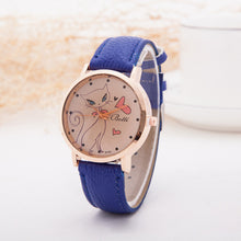 Cartoon Watch Women Fashion Casual Watch Little Cat Pattern Wristwatch Quartz Dress Vogue Watches reloj mujer