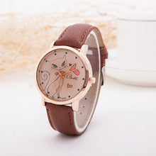 Cartoon Watch Women Fashion Casual Watch Little Cat Pattern Wristwatch Quartz Dress Vogue Watches reloj mujer
