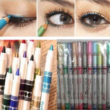 Fashion Woman 12 Colors Glitter Lip liner Eye Shadow Eyeliner Pen Cosmetic Makeup Set