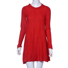 Womens Dresses Ladies Loose Knitted Sweater Jumper Pullover Knitwear Sexy Dress moda mujer