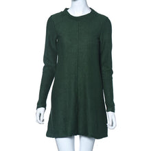 Womens Dresses Ladies Loose Knitted Sweater Jumper Pullover Knitwear Sexy Dress moda mujer