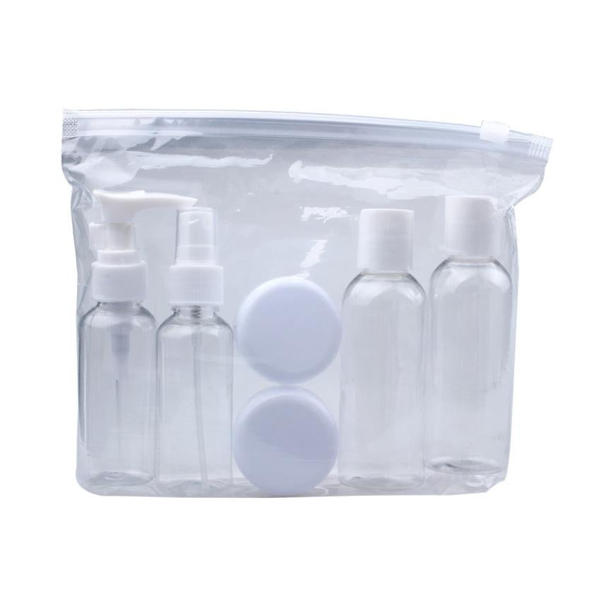 Portable 6pc Transparent Plasic Travel Kit Make Up Spray Bottle Refillable Bottles Cosmetic Bottles Fast Shipping