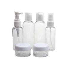 Portable 6pc Transparent Plasic Travel Kit Make Up Spray Bottle Refillable Bottles Cosmetic Bottles Fast Shipping