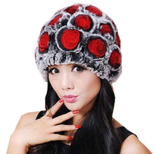 Hat Women Fur Cap Warm Plus Handmade Warm Caps For Women Thicken Caps Ladies Beanie Rex Rabbit Fur Hat