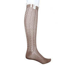 Womens Fashion Warm Opaque Knit Over Knee Thigh High Socks For Lady Girls