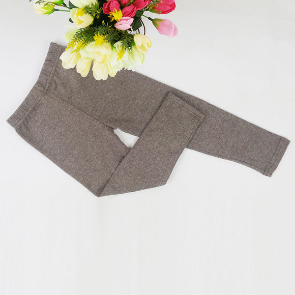 Kid Girls Solid Candy Color Warm Pants Children Tights Trousers Underpants