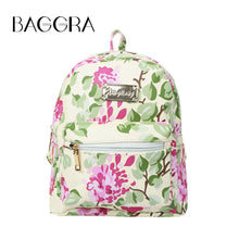 Korean Women Floral Backpack  Floral Printing Backpack For Teenage Girls School Bags For Teenagers Nylon Mochilas