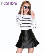 Ladies Black Pu Skirt Sexy Women Mini Skirt PU Leather Ruffled Hem Zipper Casual Elegant Slim Wrap Skirt Saia De Couro