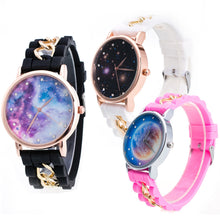 Lovely Kids Watches Star & Sky Pattern Quartz Watch Children Students Girls Popular Ssilicone Strap Wristwatch Relogio Feminino