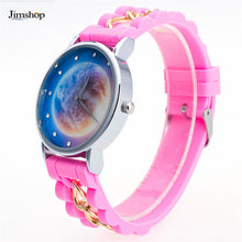 Lovely Kids Watches Star & Sky Pattern Quartz Watch Children Students Girls Popular Ssilicone Strap Wristwatch Relogio Feminino