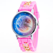 Lovely Kids Watches Star & Sky Pattern Quartz Watch Children Students Girls Popular Ssilicone Strap Wristwatch Relogio Feminino