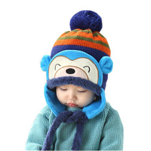 Lovely kids baby Hat Fashion Warm Kid Baby Girl Boy Ear Thick Knit Beanie Cap Hat Baby Beanies Accessories