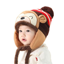Lovely kids baby Hat Fashion Warm Kid Baby Girl Boy Ear Thick Knit Beanie Cap Hat Baby Beanies Accessories