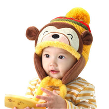 Lovely kids baby Hat Fashion Warm Kid Baby Girl Boy Ear Thick Knit Beanie Cap Hat Baby Beanies Accessories