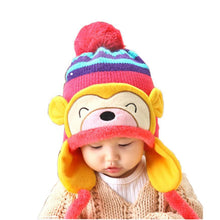 Lovely kids baby Hat Fashion Warm Kid Baby Girl Boy Ear Thick Knit Beanie Cap Hat Baby Beanies Accessories