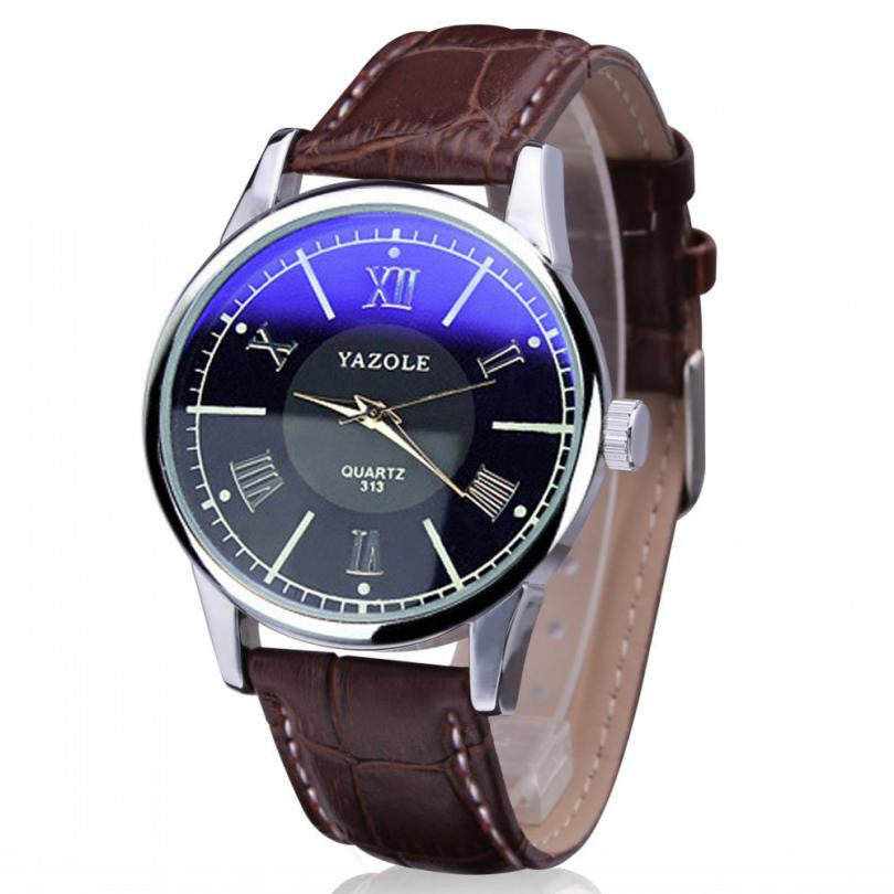 Luxury Leather Watches Men Waterproof Fashion Casual Sports Quartz Watch Dress Business Wrist Watch Hour for Men
