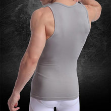 Men Muscle Fitted Body Shaper Boy Tight Stretch Vest Shirt Shapewear Casual Slimming Underwear