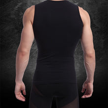Men Muscle Fitted Body Shaper Boy Tight Stretch Vest Shirt Shapewear Casual Slimming Underwear