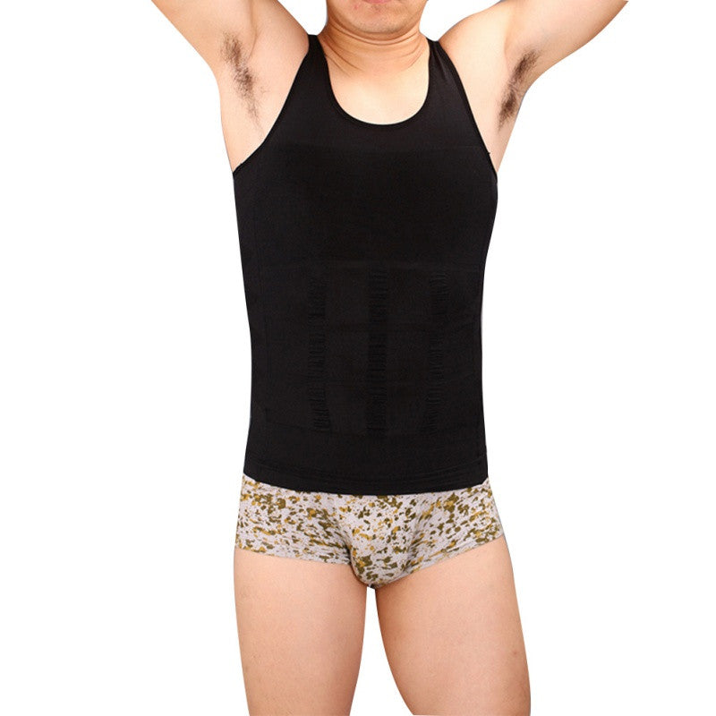Men Shaper Vest Body Slimming Tummy Belly Waist Girdle Shirt Shapewear Underwear