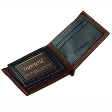 Men Wallets leather Bifold purse with coin pocket black brwon wallet Men Card Cash Holder bag multifunction