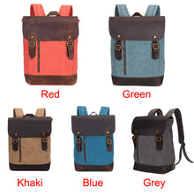 Men Women Canvas Backpack Vintage Large Capacity Daypack Zipper Casual Laptop Bag College Student Schoolbag Mochilas Mujer