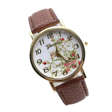 Montre femme cartoon-watch Leather Band Analog Quartz Wristwatch Watch &s