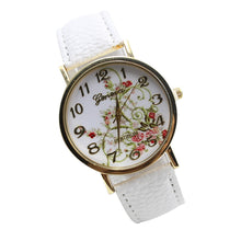 Montre femme cartoon-watch Leather Band Analog Quartz Wristwatch Watch &s