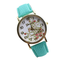 Montre femme cartoon-watch Leather Band Analog Quartz Wristwatch Watch &s
