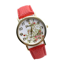 Montre femme cartoon-watch Leather Band Analog Quartz Wristwatch Watch &s