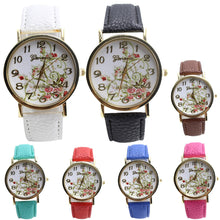 Montre femme cartoon-watch Leather Band Analog Quartz Wristwatch Watch &s