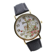 Montre femme cartoon-watch Leather Band Analog Quartz Wristwatch Watch &s