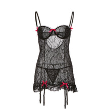 Moobody Plus Size See-through Woman Nightwear Sexy G-string Sleepwear Women Lace Lingerie Nightie Nighty Dress Nightgown XXXL