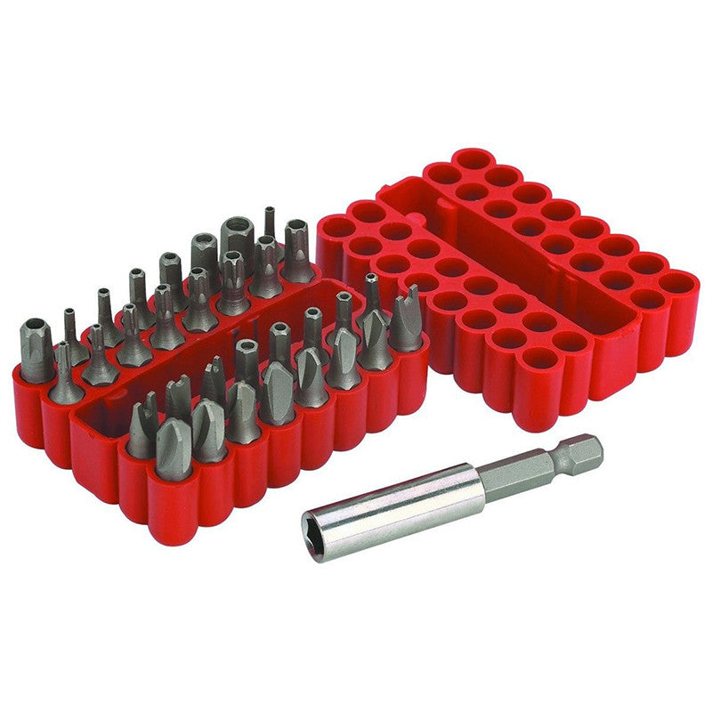 33pc Security Tamper Proof Torx Hex Star Bit Set Electric Drill 71214