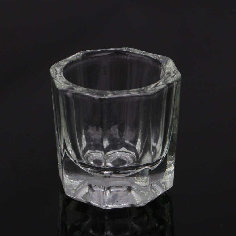 Nail Art Acrylic Liquid Powder Dappen Dish Glass Crystal Cup Glassware Tool Nail Art Equipment
