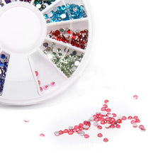 Nail Art Rhinestones decoration 3D Wheel Multi Color Glitter Gems Design stone Round Bling Crystal sticker Nail tools Y1