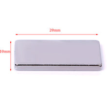 10Pcs Stable Strong Block Cuboid Fridge Magnets Rare Earth Portable Neodymium 20x10x2mm 64072